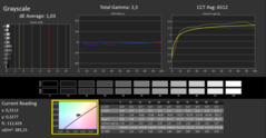 CalMAN niveaux de gris calibrés