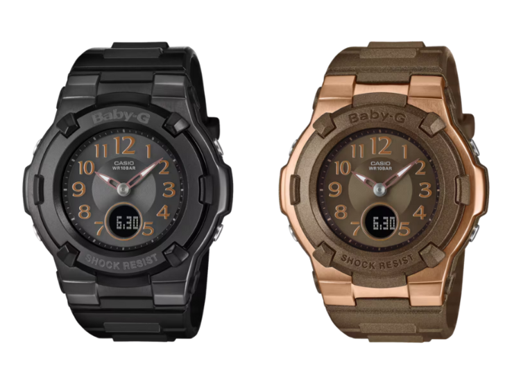 Les montres Casio Baby-G BGA-1100DC-1A (à gauche) et BGA-1100DC-5A (à droite). (Source de l'image : Casio)