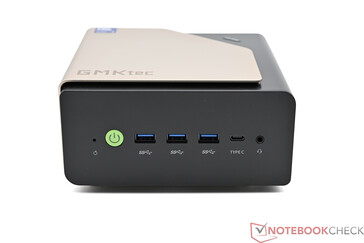 Face avant : Mise sous tension, 3× USB3.2 Gen2 Type-A, USB3.2 Gen2 Type-C (PD/DP/Data), prise audio combo 3,5 mm