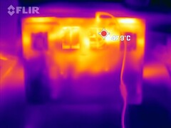 Fond de test de stress par image thermique