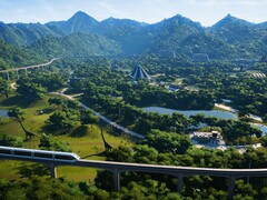 Image montrant un parc dans Jurassic World Evolution.