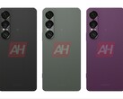 Des fuites d'images du Sony Xperia 1 VII montrent des options de couleur noire, verte et violette. (Source de l'image : Android Headlines)