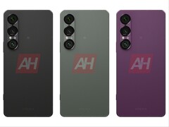Des fuites d'images du Sony Xperia 1 VII montrent des options de couleur noire, verte et violette. (Source de l'image : Android Headlines)