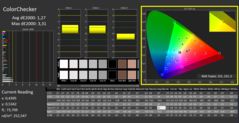 Calman ColorChecker : Mode d'affichage DisplayP3