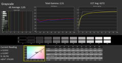 Niveaux de gris CalMan (Display-P3)