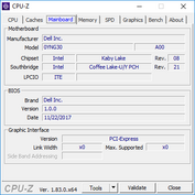 Dell Latitude 7390 2-en-1 - CPU-Z : carte-mère.