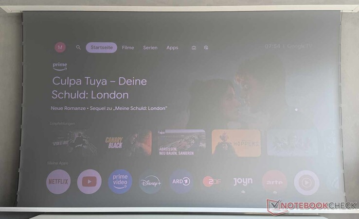 L'interface de Google TV à la lumière du jour