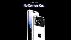 Une photo promotionnelle non officielle montre le nouveau design de l'iPhone 17 Pro Max (Image source : @asherdipps, edited)