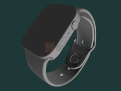 La montre Apple Watch Series 7 devrait être radicalement différente de ses prédécesseurs (Image : 91mobiles)