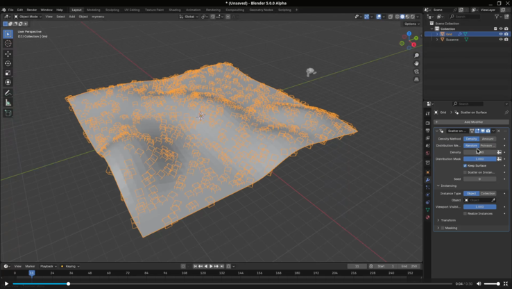 Le modificateur de surface de Blender 5.0. (Source de l'image : Blender)