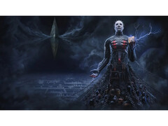 Image promotionnelle du jeu vidéo Clive Barker's Hellraiser : Revival montrant Pinhead debout dans le labyrinthe. (Source de l'image : PlayStation Blog)