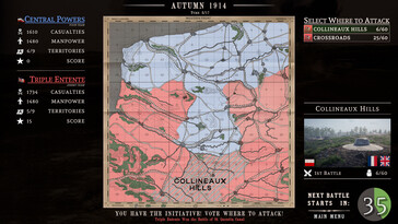 Photo : une capture d'écran du jeu Over The Top: WWI.