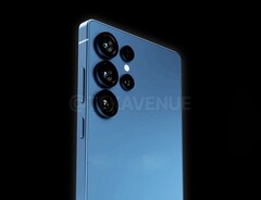 Le Samsung Galaxy S25 Ultra devrait être disponible dans une couleur bleue vibrante. (Source de l'image : @TekAvenue)