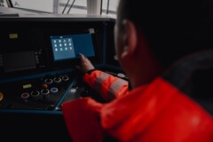 Écran intelligent dans le poste de conduite du Vectron X