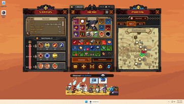 Sur la photo : une capture d'écran du jeu « TBH : Task Bar Hero ».