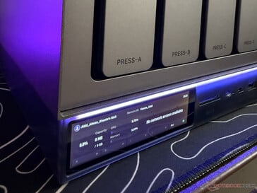 L'écran intégré du NAS