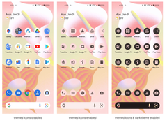 Android 13 prend désormais en charge les icônes à thème pour les applications tierces également. (Image Source : Google)