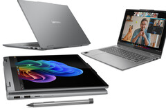 Lenovo a officiellement mis à jour son ordinateur portable convertible de milieu de gamme avec le nouveau SoC Qualcomm Snapdragon X Plus à 8 cœurs. (Source de l'image : Lenovo - édité)