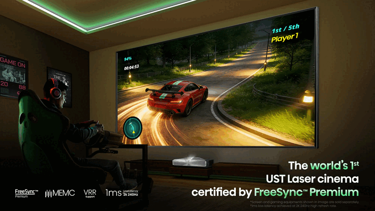 Le projecteur bénéficie d'une certification complète Dolby Vision, Dolby Vision Gaming et IMAX Enhanced.