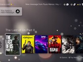 Écran concept de l'interface utilisateur de PS5 réalisé par des fans avec des messages d'alerte. (Source de l'image : YouTube/Paulo Manso Animation)
