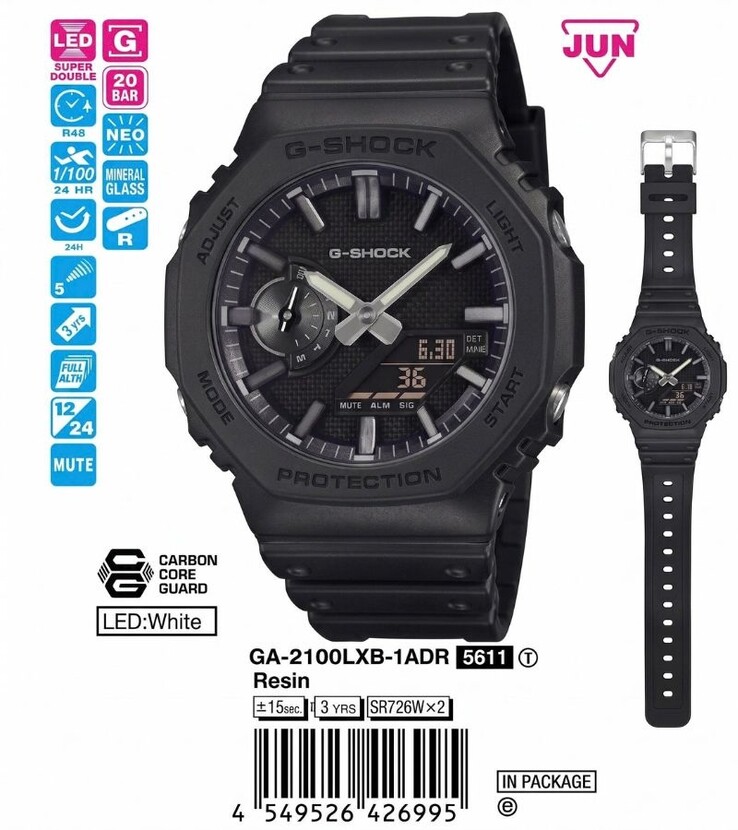 La montre Casio G-Shock GA-2100LXB-1A