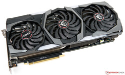 En test : la carte graphique de bureau MSI GeForce RTX 2080 Ti Gaming X Trio. Modèle de test aimablement fourni par MSI.