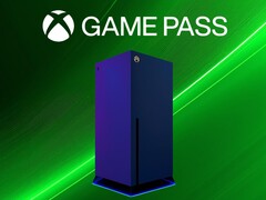 Prochaine maquette de la console Xbox avec la bannière Game Pass