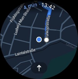 Google Maps fonctionne parfaitement sur la Galaxy Watch6