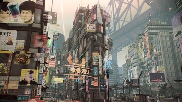 Une image montrant une ville dans le Nexus écarlate.