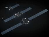 Comparaison de la taille des satellites SpaceX de 3e génération et de 2e génération