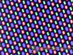 Matrice de sous-pixels OLED nette de la couche brillante