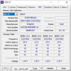 Acer TravelMate X3410 - CPU-Z : SPD.