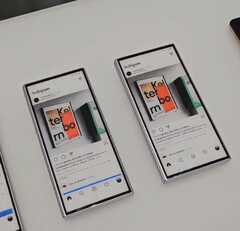 Samsung a révélé divers prototypes Galaxy Z Fold à la fin de l&#039;été 2023. (Source de l&#039;image : @raywongy)