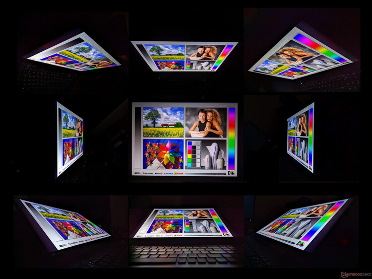 Le Mini-LED ne souffre pas de la dégradation du contraste de l'IPS ni de l'effet arc-en-ciel de l'OLED, ce qui lui confère des angles de vision parmi les meilleurs que nous ayons jamais vus sur un ordinateur portable