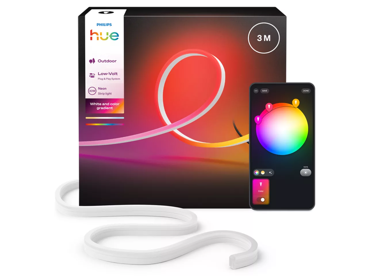 La bande lumineuse extérieure Philips Hue Neon. (Source de l'image : Philips Hue)