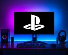 Logo PlayStation affiché sur l'écran d'un PC de jeu