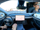 Les conducteurs de voitures partagées utilisent souvent le mode FSD de Tesla (Source de l'image : Justin Yoon/YT)