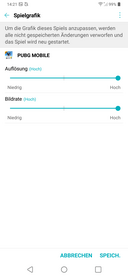 Sur le LG G7 ThinQ, les options graphiques peuvent être réglées en-dehors du jeu.