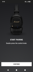 Appuyez deux fois sur le joystick = Appairage Bluetooth