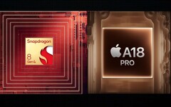 Applel'A18 Pro de Qualcomm et le Snapdragon 8 Gen 4 sont prêts à réchauffer l'arène des SoC pour smartphones. (Source de l'image : Apple, Qualcomm avec modifications)