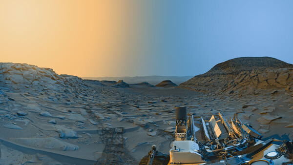 Carte postale de Curiosity de la vallée de Marker Band (Source : NASA)