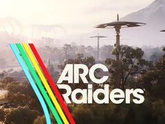 La bannière d&#039;Arc Raiders avec le logo est montrée (Source de l&#039;image : capture d&#039;écran, Arc Raiders YouTube, Embark Studios avec modifications)