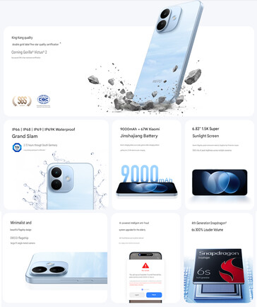 Principaux points forts du Redmi Note 17 Pro (traduction automatique)