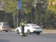 Hangxing No. 1 en action (Source de l'image : CGTV+ via YouTube ; capture d'écran recadrée)