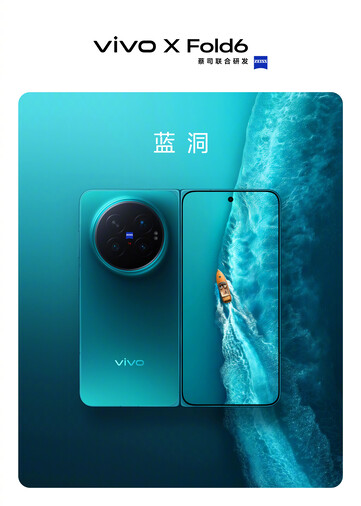 Le Vivo X Fold6 dans le coloris bleu