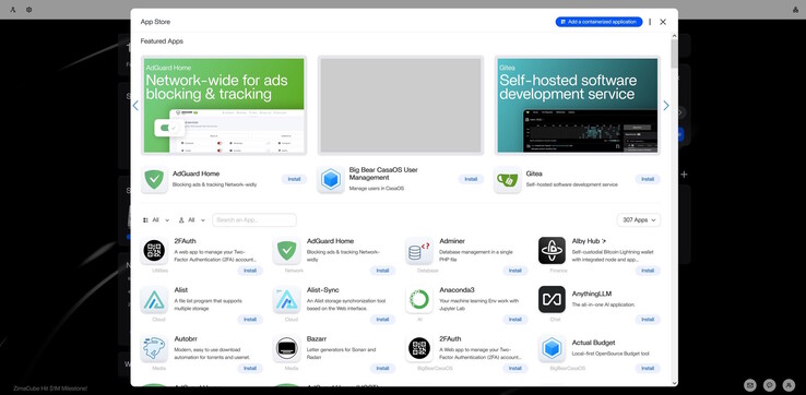Le Docker App Store dans ZimaOS