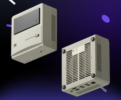 L'AYANEO AM01 doit son design aux ordinateurs de bureau Macintosh vintage Apple. (Source de l'image : AYANEO)