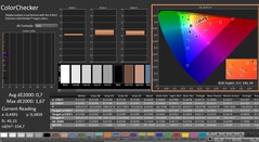 CalMAN : ColorChecker (calibré)