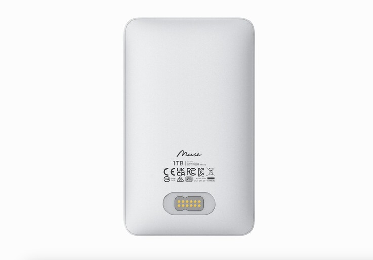 Le SSD Lexar Muse est équipé d’un connecteur magnétique propriétaire à l’arrière.