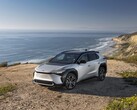 Toyota a révélé que le SUV 2023 bZ4X sera disponible chez les concessionnaires américains au printemps. (Image source : Toyota)